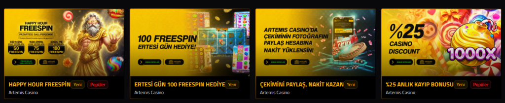 Artemiscasino Bonus